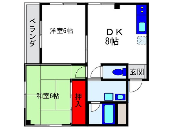 ウイステアリア箕輪の物件間取画像